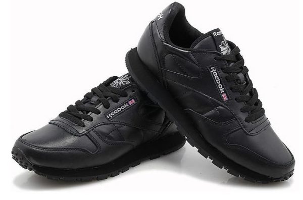 Reebok Classic Leather (Black) черные (35-44)