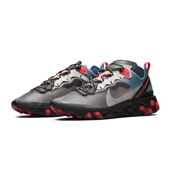 Nike React Element 87  серые с синим (40-44)