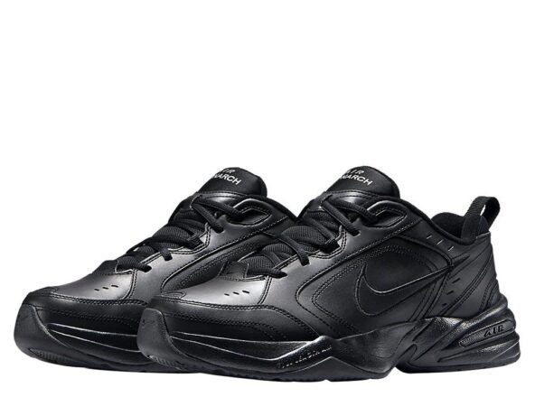 Nike Air Monarch черные кожаные женские (35-39)